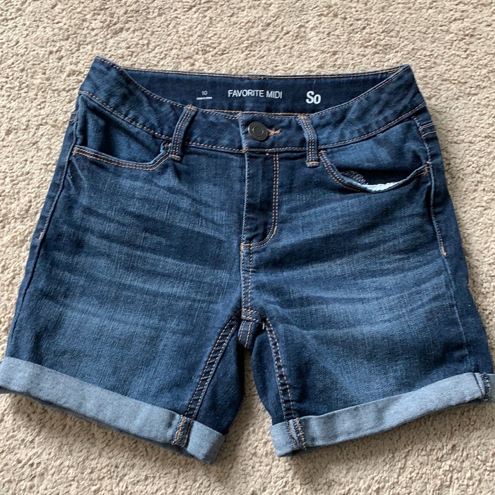 Kids MIDI Jean Shorts